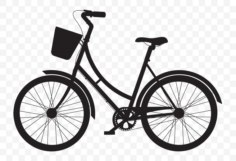 自行车剪影 自行车 剪影 交通工具 