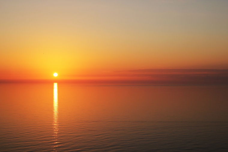 黄昏 太阳 日落 晚霞 夕阳 湖泊 风景 自然 