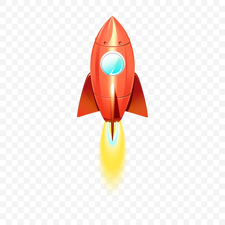 卡通小火箭 设计元素 火箭 