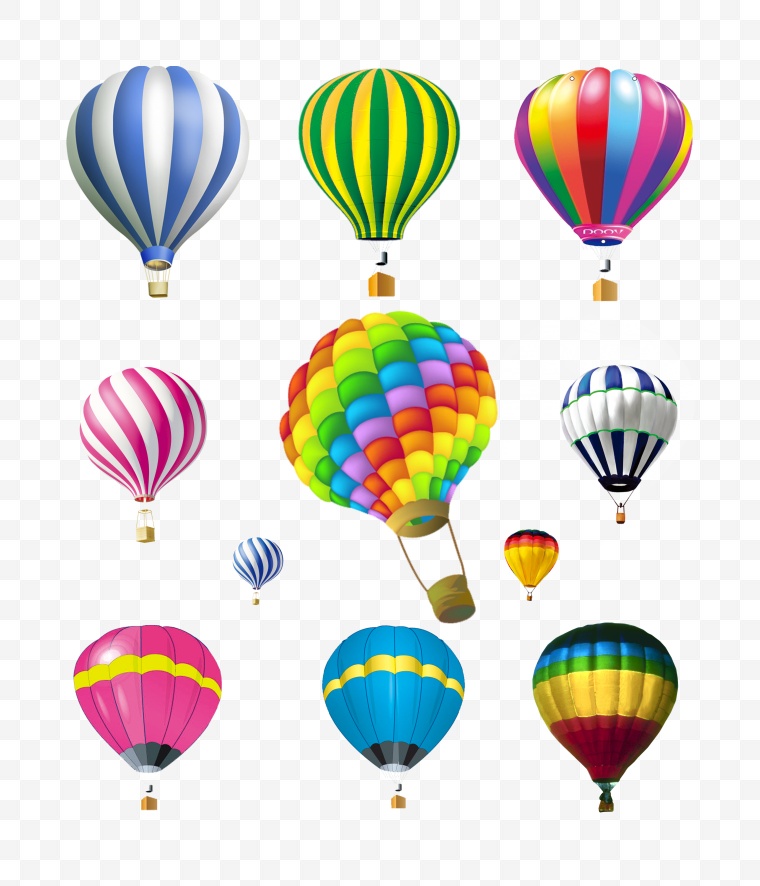 热气球 漂浮元素 设计元素 元素 