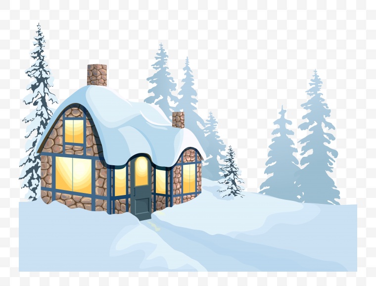 房屋 小屋 雪屋 小房子 房子 圣诞节 png 