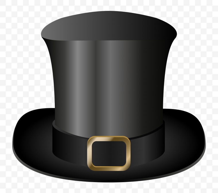 黑色礼帽 帽子 魔术师帽子 黑帽子 
