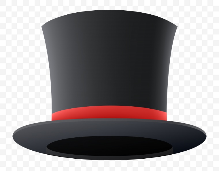黑色礼帽 帽子 魔术师帽子 黑帽子 