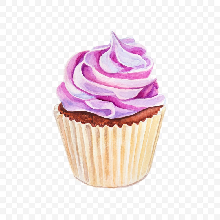水彩蛋糕 生日蛋糕 蛋糕 水彩食物 水彩食品 过生日 庆祝生日 