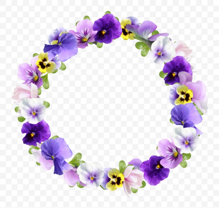 紫色花环 花环 紫色的花 