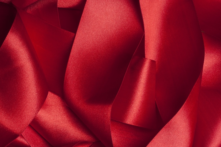 红色丝带 红丝带 丝带 氛围元素 红色背景 