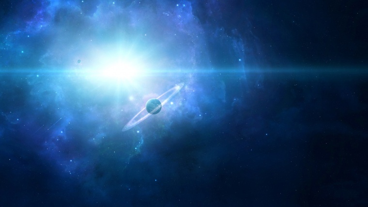 宇宙星空 科技背景 星空 太阳系 地球 蓝色星空 蓝色背景 