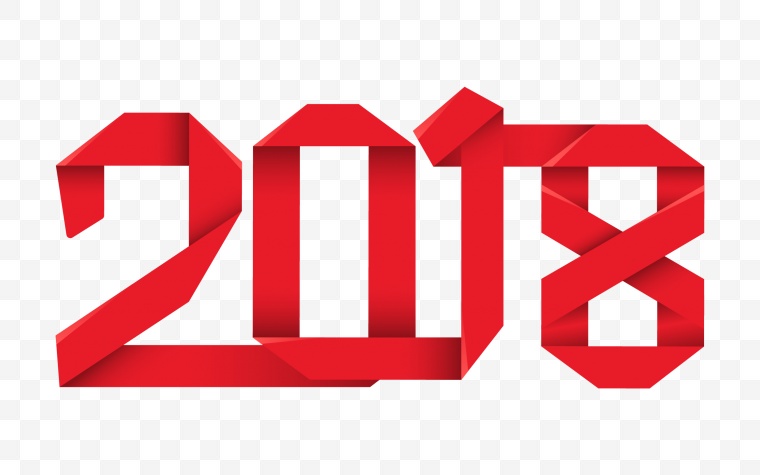 2018艺术字 2018年 元旦节 2018数字 