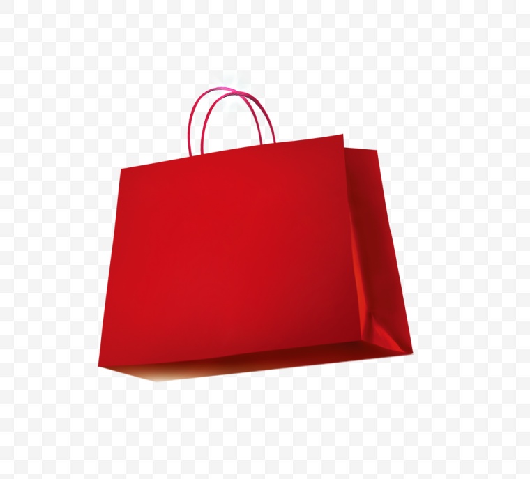 红色购物袋 购物袋 礼盒 购物礼盒 礼物盒 