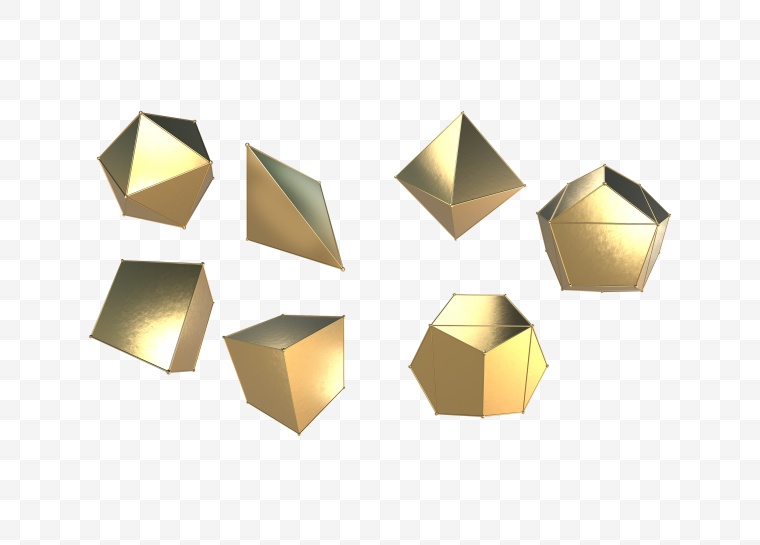 金色几何图形 金色漂浮元素 金色元素 奢华元素 高端元素 
