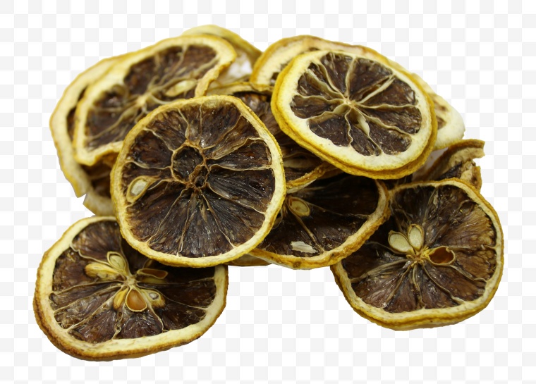 干柠檬片 柠檬 水果 干的柠檬 