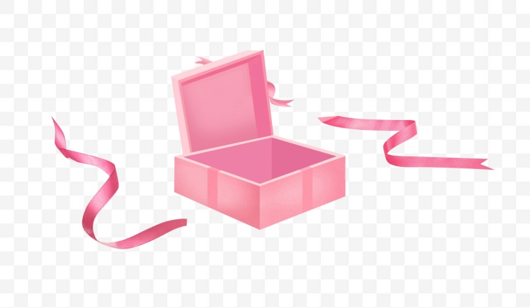 粉色礼盒 礼物 礼物盒 礼品盒 盒子 打开的盒子 盒子打开 粉色丝带 