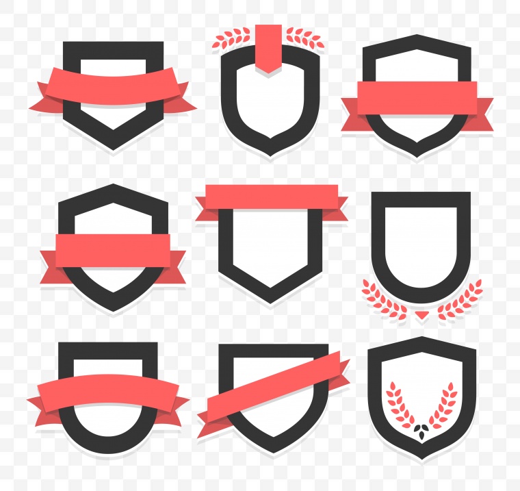 盾牌矢量素材 盾牌 扁平化盾牌 安全 保障 图标 