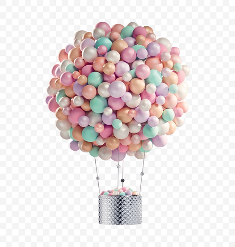 梦幻气球 气球 唯美气球 热气球 小清新 唯美 设计元素 