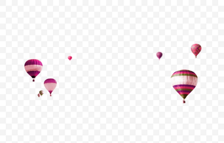 热气球 气球 漂浮元素 设计元素 氛围元素 氛围烘托 