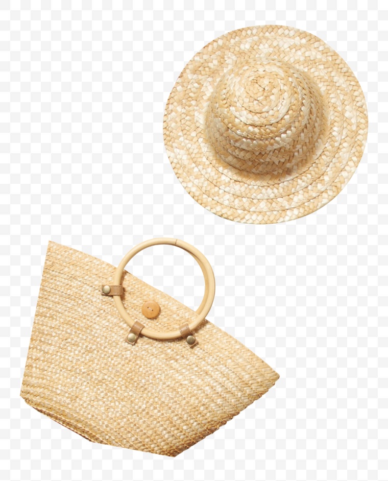 草帽 帽子 沙滩帽 夏天 夏季 帽 