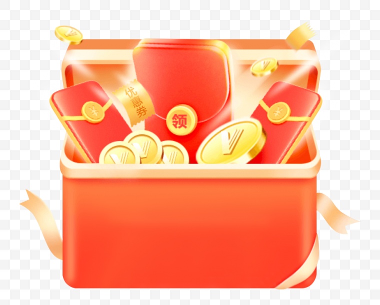 红包 礼盒 金币 